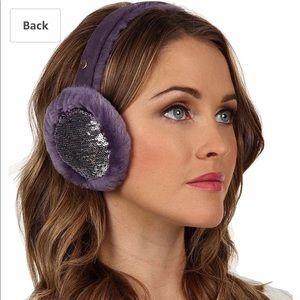 Women’s UGG earmuffs purple sequin